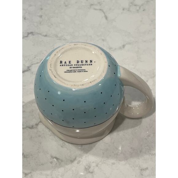 Rae Dunn Blue Polka Dot 5 Piece Artisan Collection Tea Set‎ - Picture 5 of 12